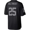 harde LV.Raiders #25 Fred Biletnikoff Mitchell & Ness Black Legacy Replica Jersey