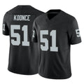 harde LV.Raiders #51 Malcolm Koonce Player Black Limited Vapor F.U.S.E. Home Game Stitched Jerseys