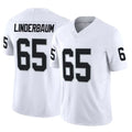 harde LV.Raiders #65 Tyler Linderbaum Player White Limited Vapor F.U.S.E. Home Game Stitched Jerseys