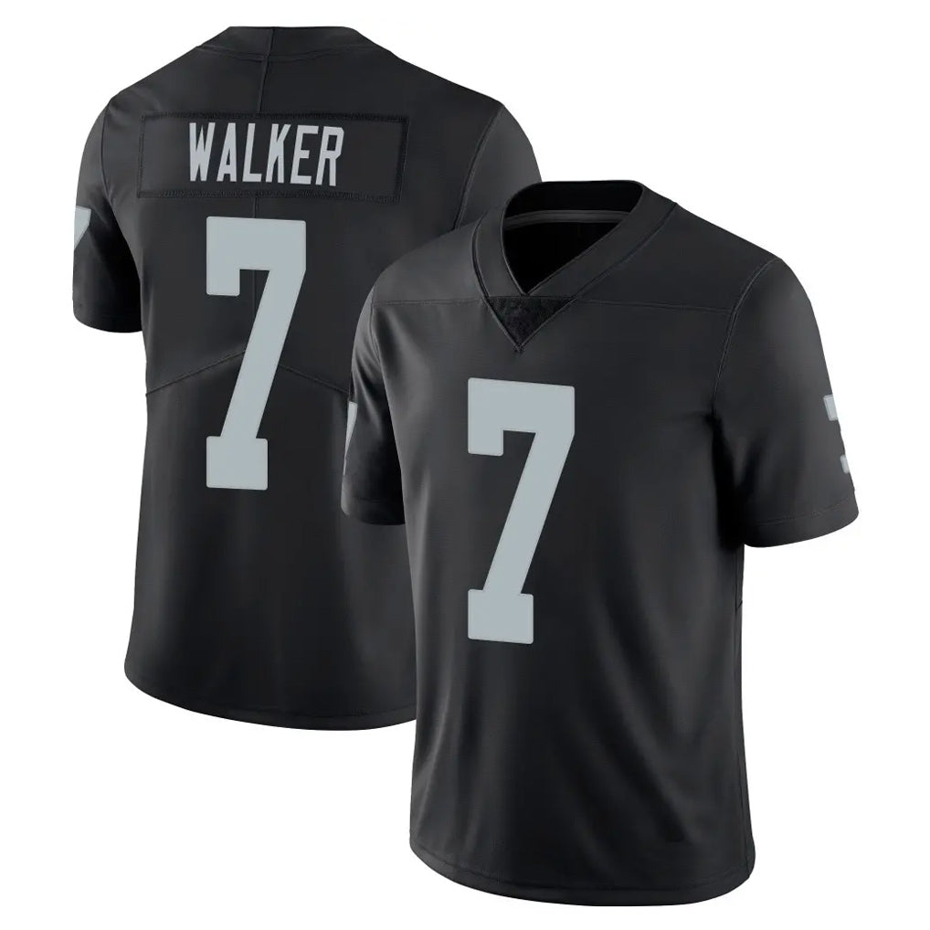 harde LV.Raiders #7 Quay Walker Player Black Limited Vapor Untouchable Home Game Stitched Jerseys