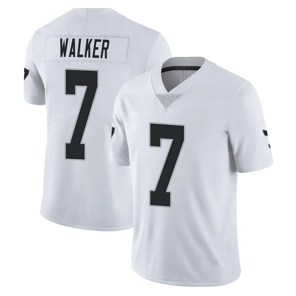 harde LV.Raiders #7 Quay Walker Player White Limited Vapor Untouchable Home Game Stitched Jerseys