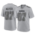 harde LV.Raiders #87 Michael Mayer Player Gray Atmosphere Fashion Limited Game Stitched Jerseys