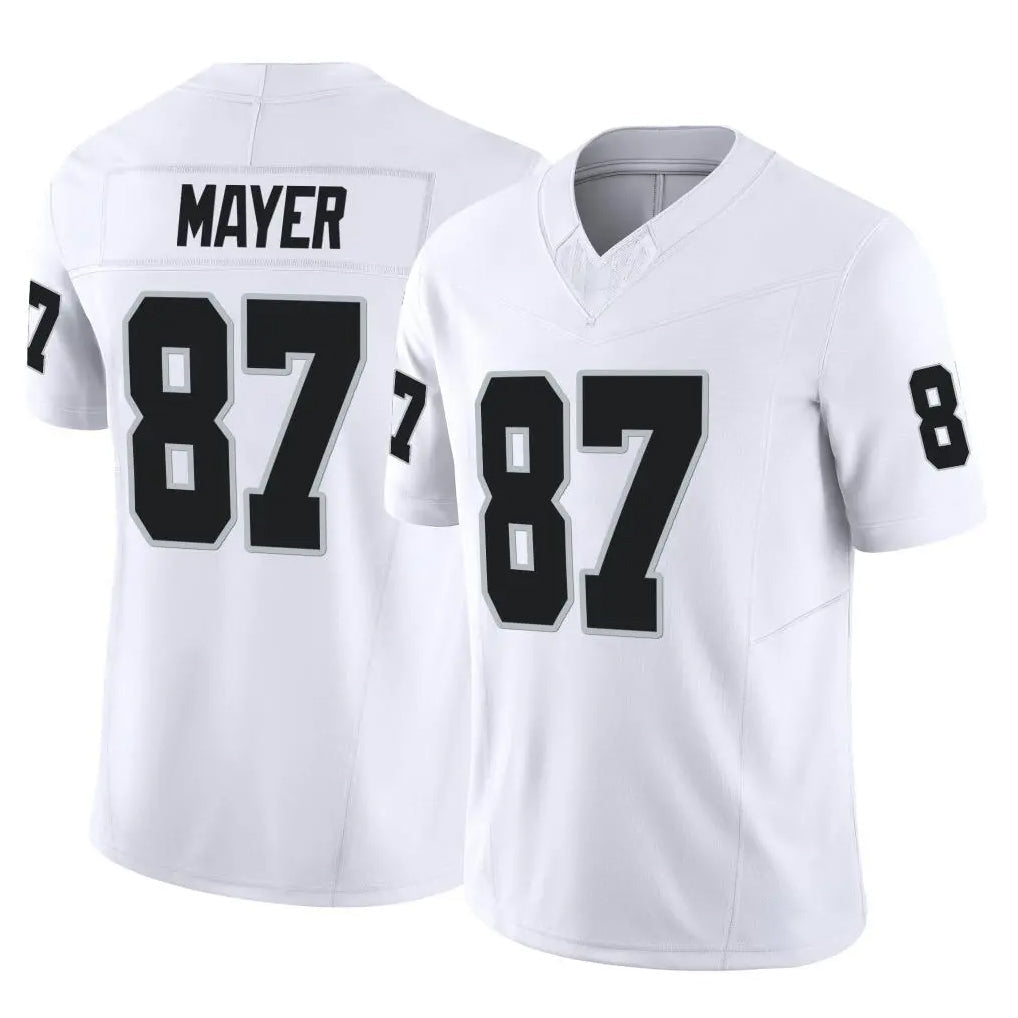 harde LV.Raiders #87 Michael Mayer Player White Limited Vapor F.U.S.E. Home Game Stitched Jerseys