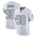 harde LV.Raiders #98 Maxx Crosby Player White Limited Color Rush Home Game Stitched Jerseys