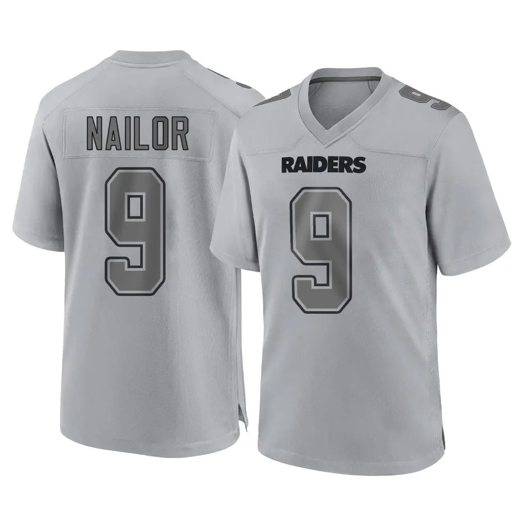 harde LV.Raiders #9 Jalen Nailor Player Gray Atmosphere Fashion Limited Game Stitched Jerseys