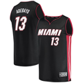 harde M.Heat #13 Bam Adebayo Black Fast Break Replica Player Jerseys - Icon Edition