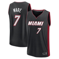 harde M.Heat #7 Kel'el Ware Black Fast Break Replica Player Jerseys - Icon Edition