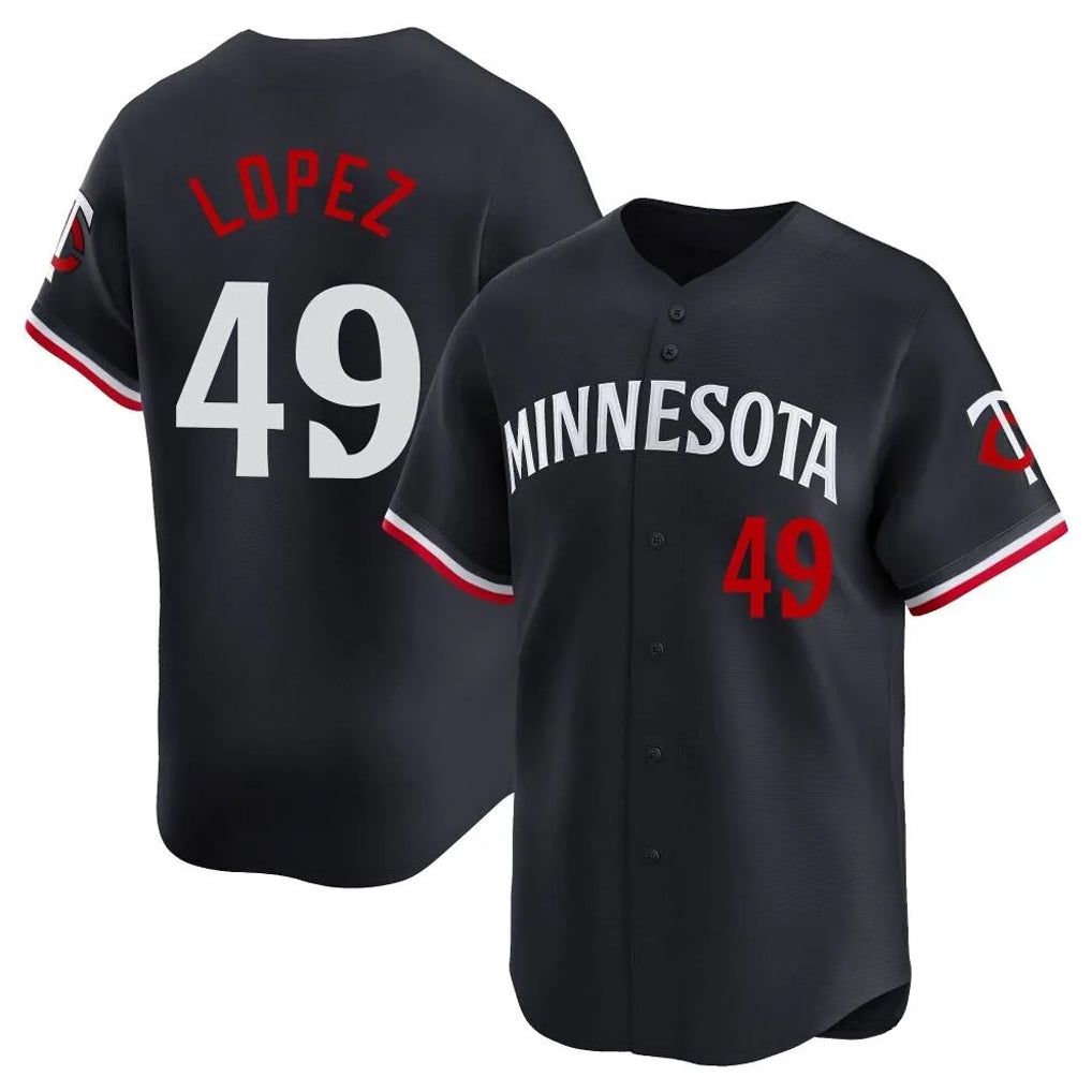 harde M.Twins #49 Pablo Lopez Player Navy Home Limited Stitched Jerseys