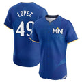 harde M.Twins #49 Pablo Lopez Player Royal City Connect Limited Elite Home Stitched Jerseys