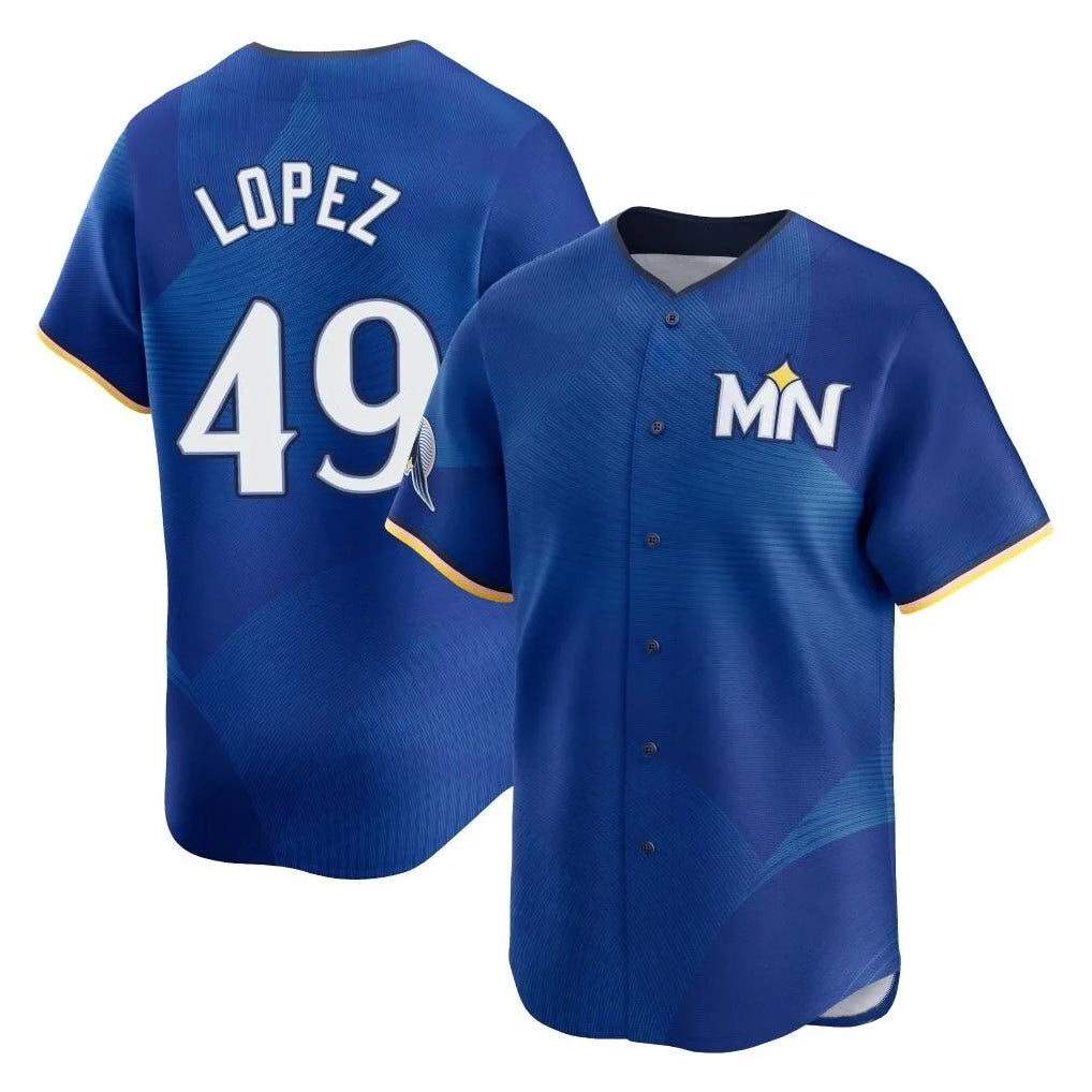 harde M.Twins #49 Pablo Lopez Player Royal City Connect Limited Home Stitched Jerseys