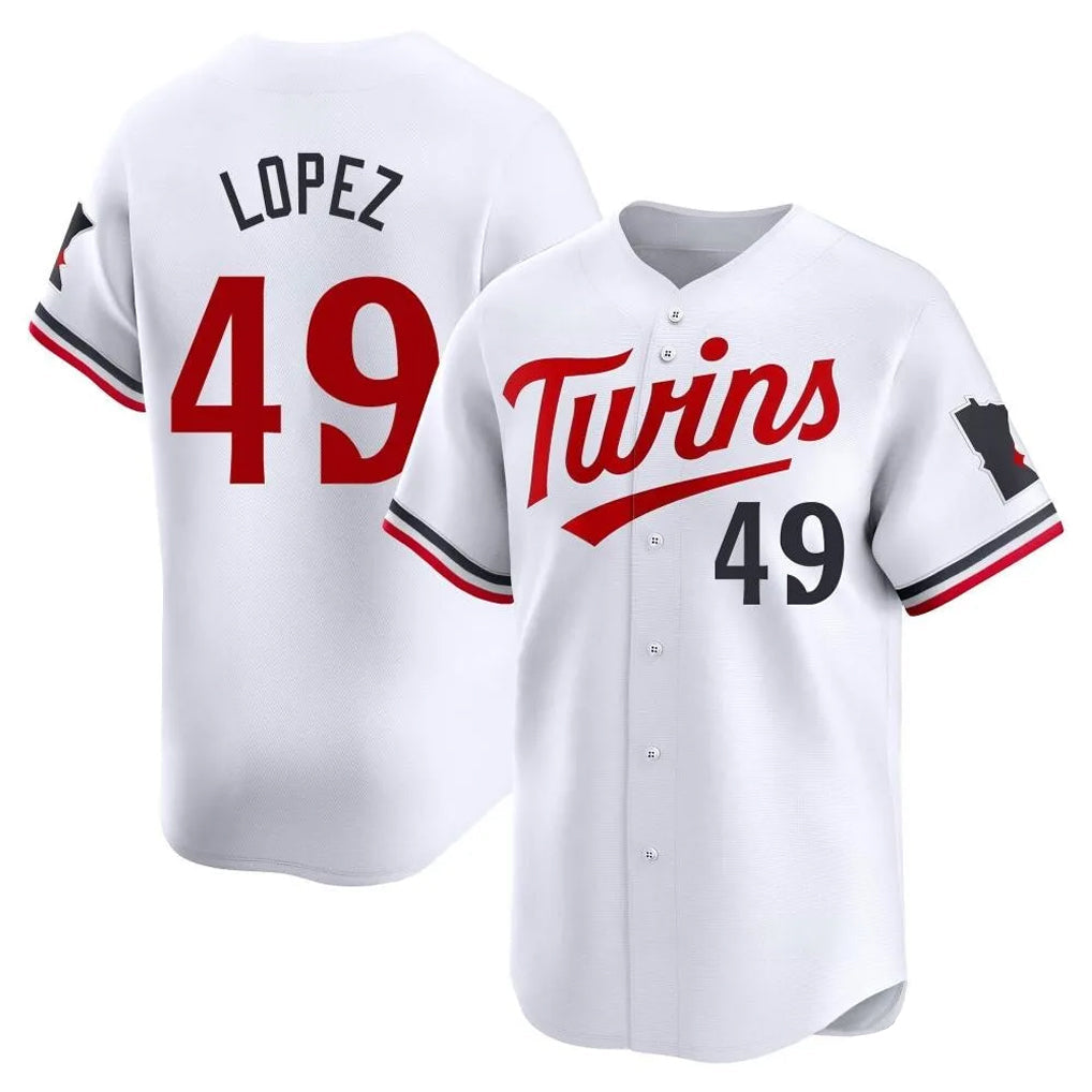 harde M.Twins #49 Pablo Lopez Player White Home Limited Stitched Jerseys
