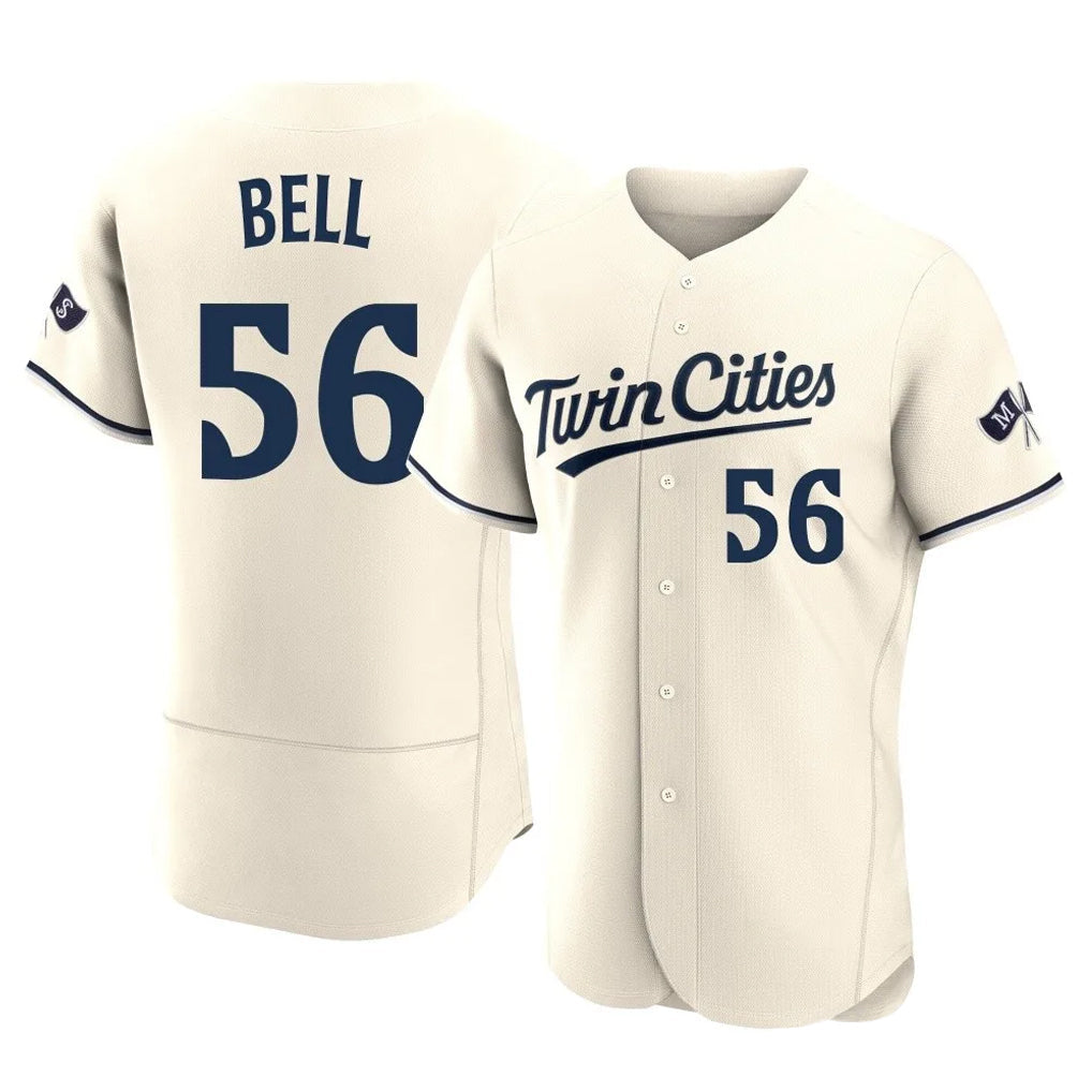 harde M.Twins #56 Josh Bell Player Cream Home Limited Elite Stitched Jerseys