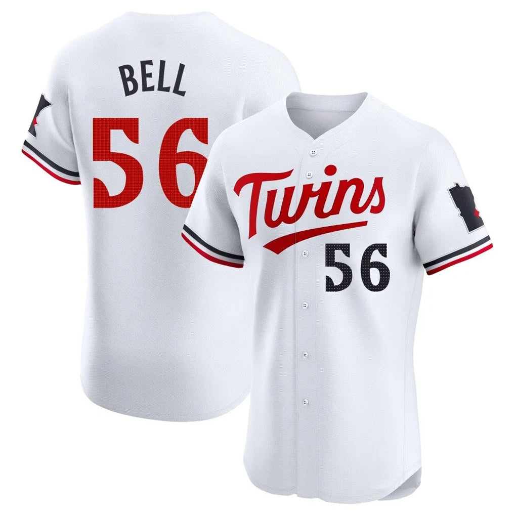 harde M.Twins #56 Josh Bell Player White Home Limited Stitched Jerseys