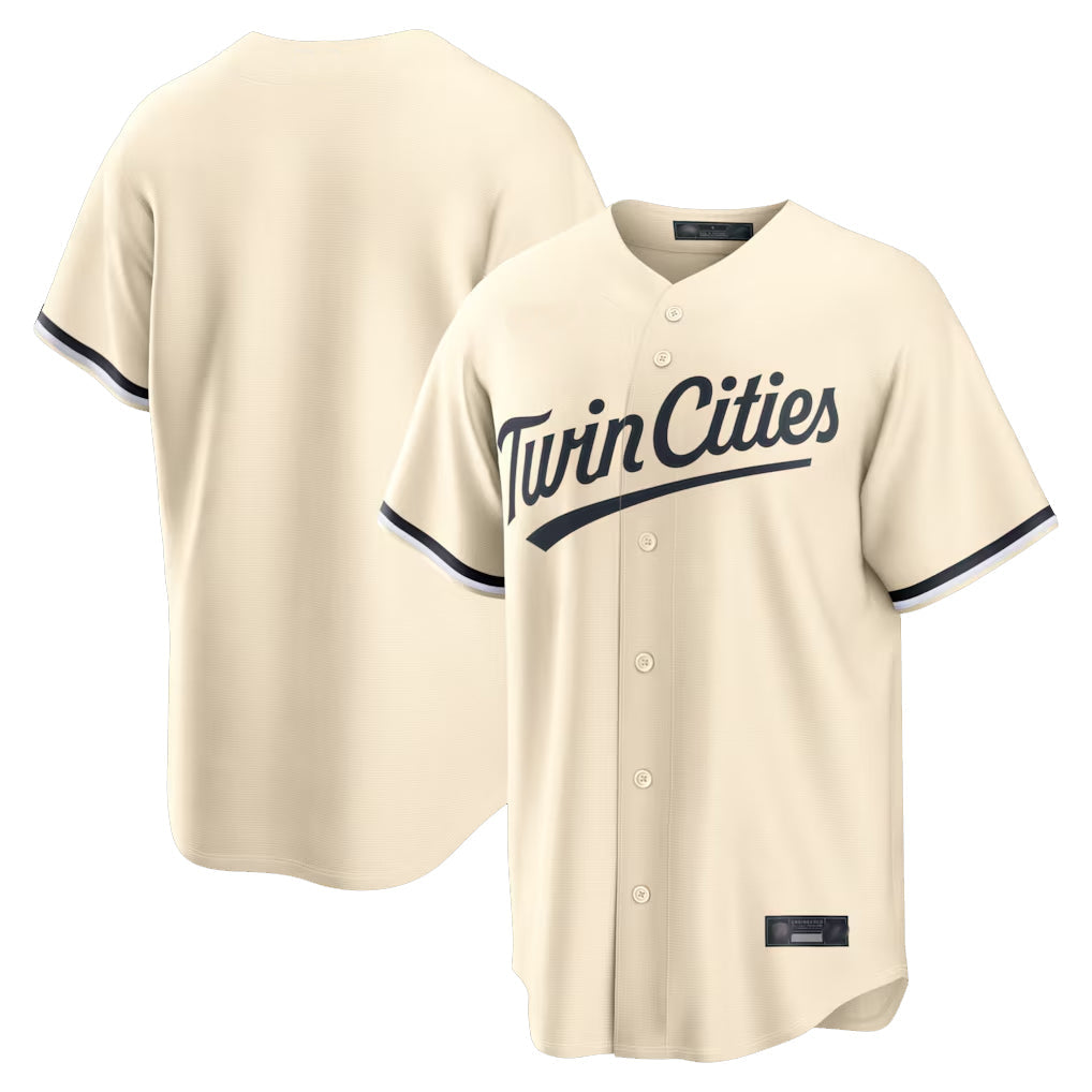 harde Minnesota Twins Blank Player Cream Game Limited Home Stitched Jerseys