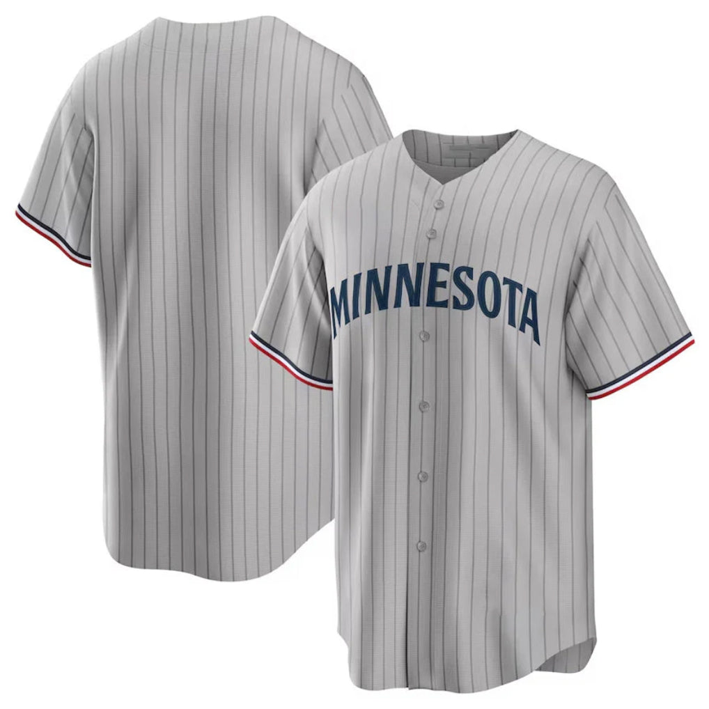 harde Minnesota Twins Blank Player Gray Game Limited Home Stitched Jerseys