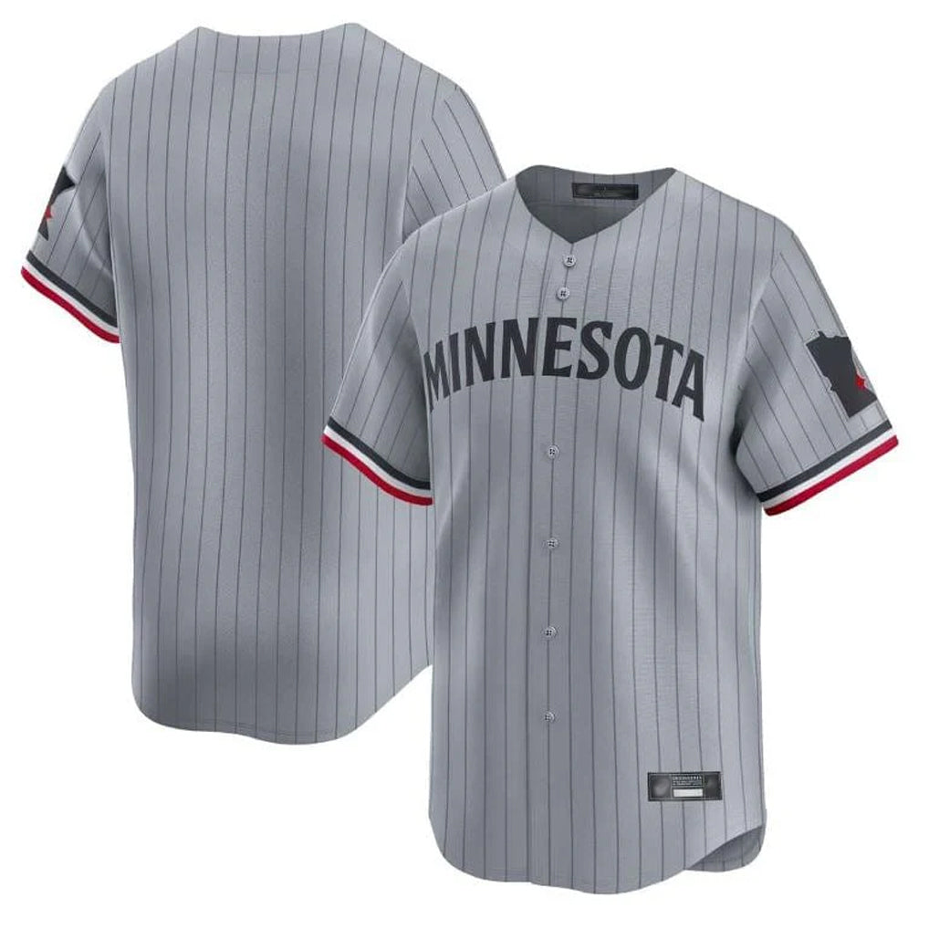 harde Minnesota Twins Blank Player Gray Home Limited Stitched Jerseys