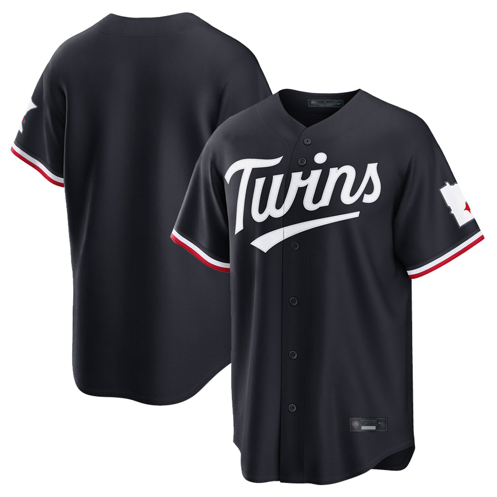 harde Minnesota Twins Blank Player Navy Home Game Stitched Jerseys