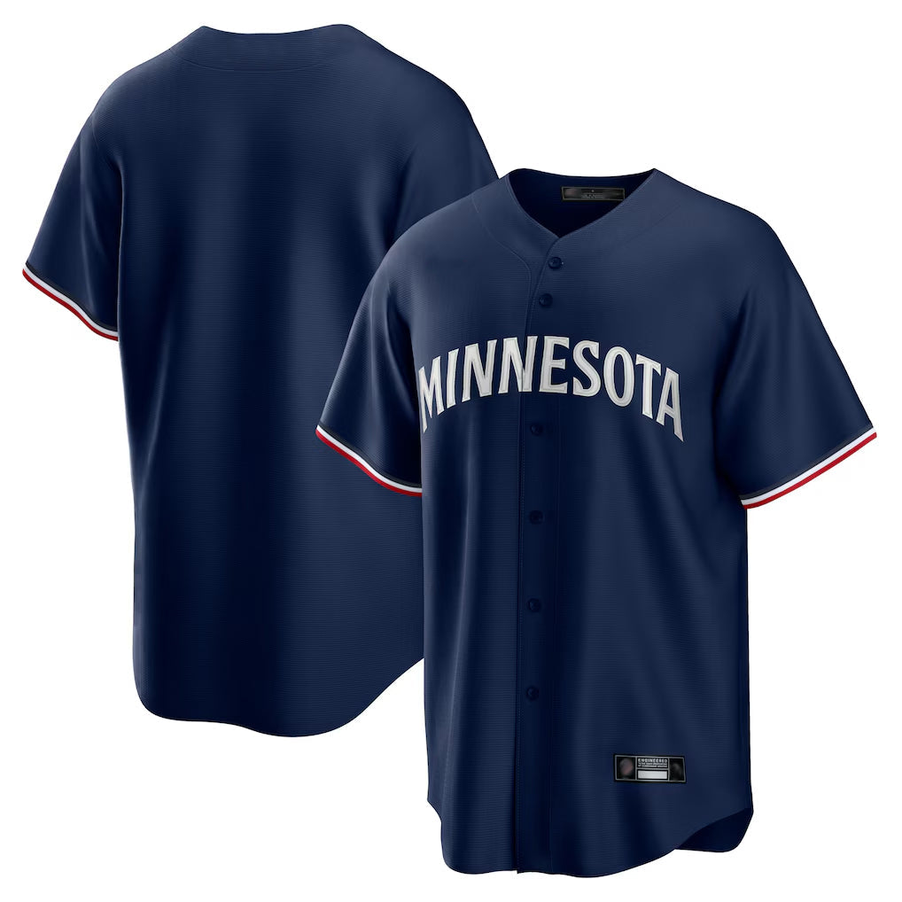 harde Minnesota Twins Blank Player Navy Replica Alternate Home Stitched Jerseys