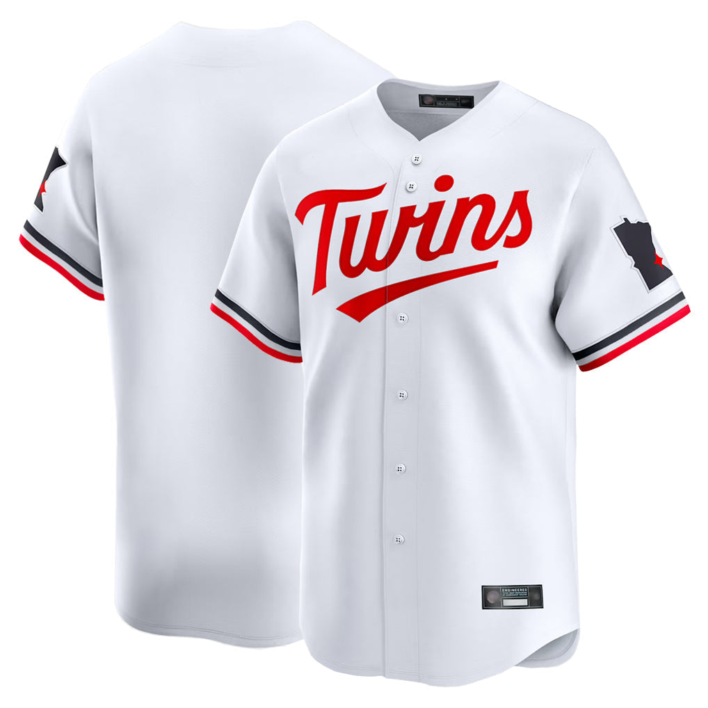 harde Minnesota Twins Blank Player White Home Limited Stitched Jerseys