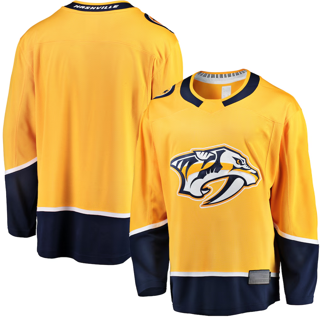 harde N.Predators Gold Breakaway Home Jerseys