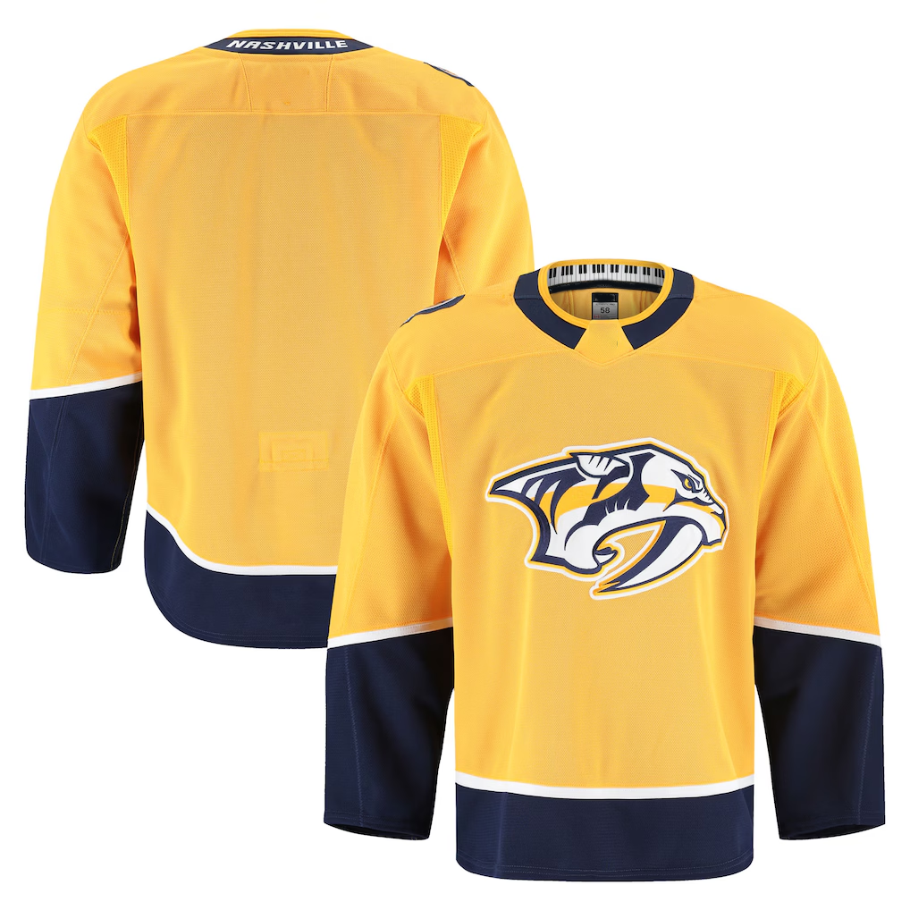 harde N.Predators Yellow Home Authentic Pro Jerseys