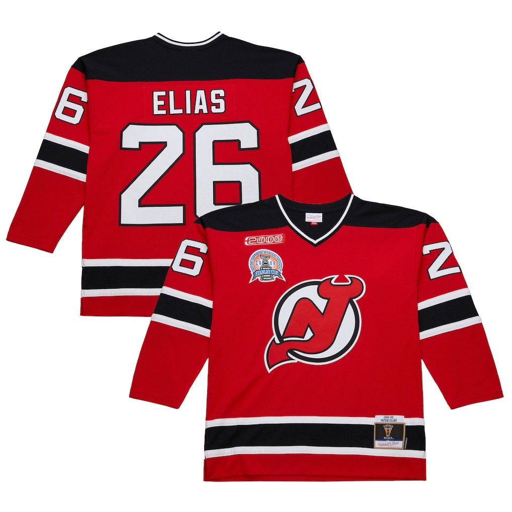 harde N.Jersey Devils #26 Patrik Elias Red 1999-00 Power Play Jerseys
