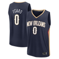 harde NO.Pelicans #0 Jeremiah Fears Navy Fast Break Replica Stitched Jerseys- Icon Edition