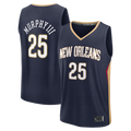 harde NO.Pelicans #25 Trey Murphy III Navy Fast Break Replica Stitched Jerseys- Icon Edition
