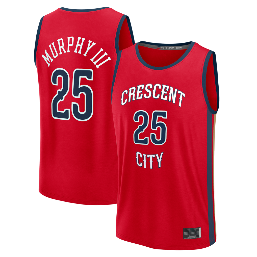 harde NO.Pelicans #25 Trey Murphy III Red Fast Break Replica Player Stitched Jerseys- Statement Edition