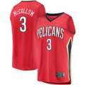 harde NO.Pelicans #3 C.J. McCollum Red Fast Break Replica Player Stitched Jerseys- Statement Edition