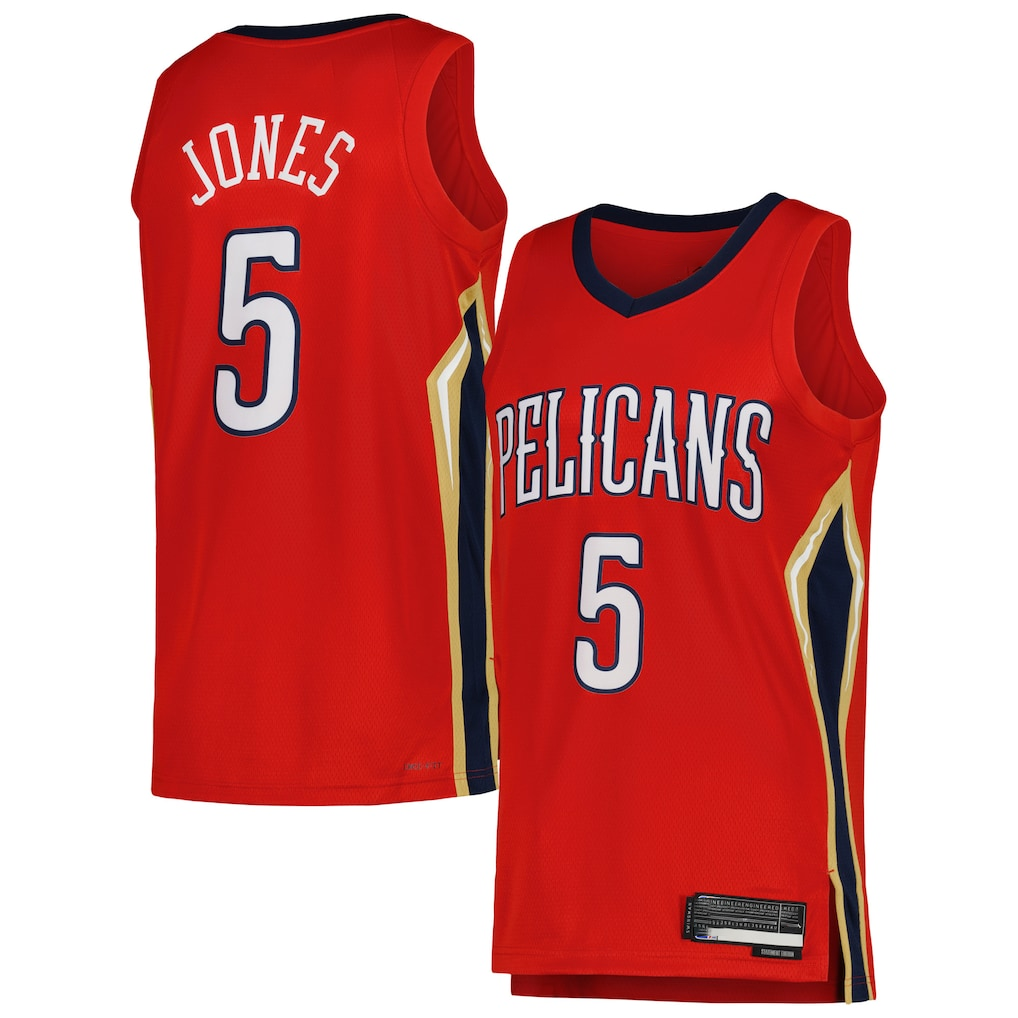 harde NO.Pelicans #5 Herbert Jones Red Swingman Stitched Jerseys- Statement Edition
