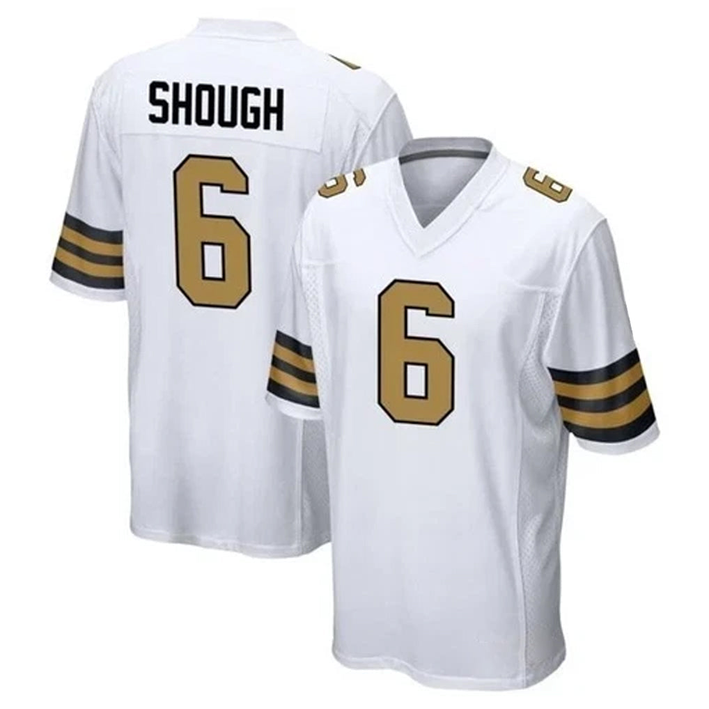 harde NO.Saints #6 Tyler Shough Player White Alternate Home Game Stitched Jerseys