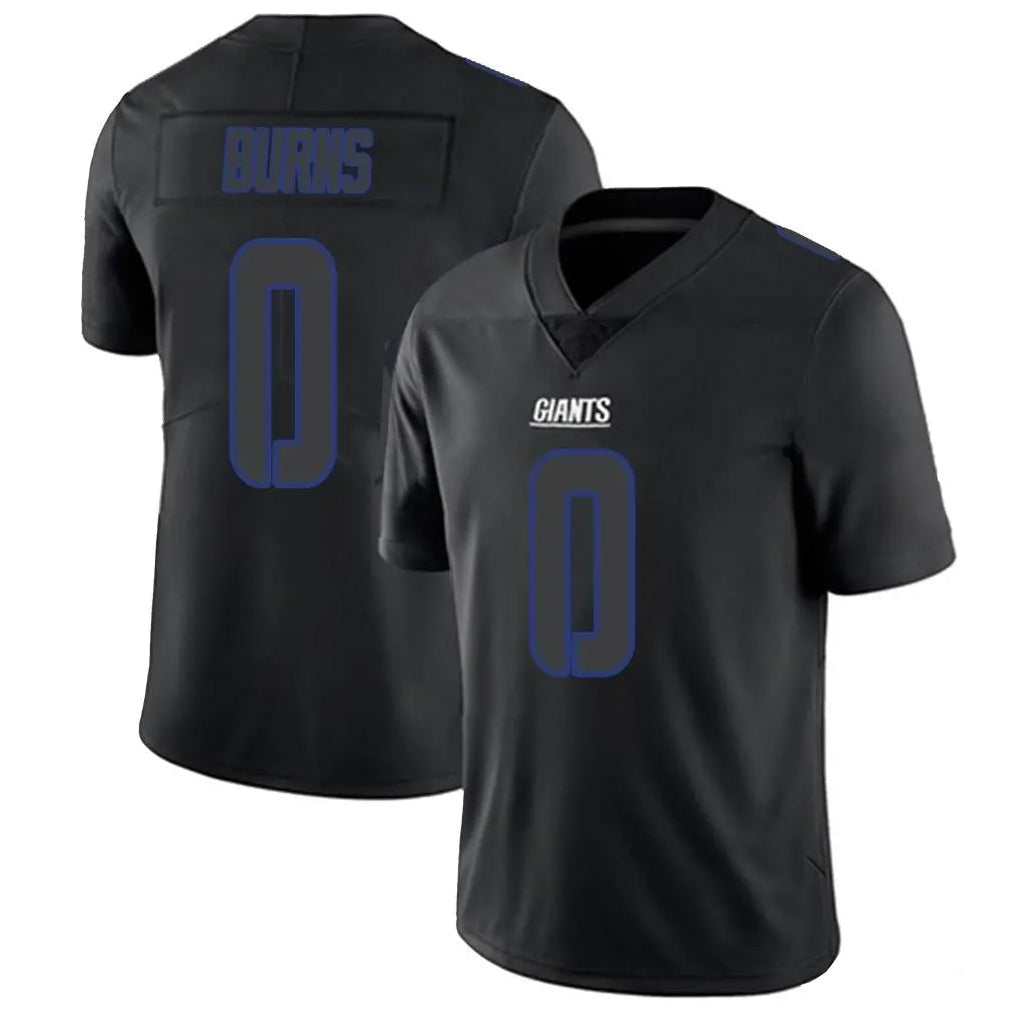 harde NY.Giants #0 Brian Burns Player Black Impact Limited Home Game Stitched Jerseys