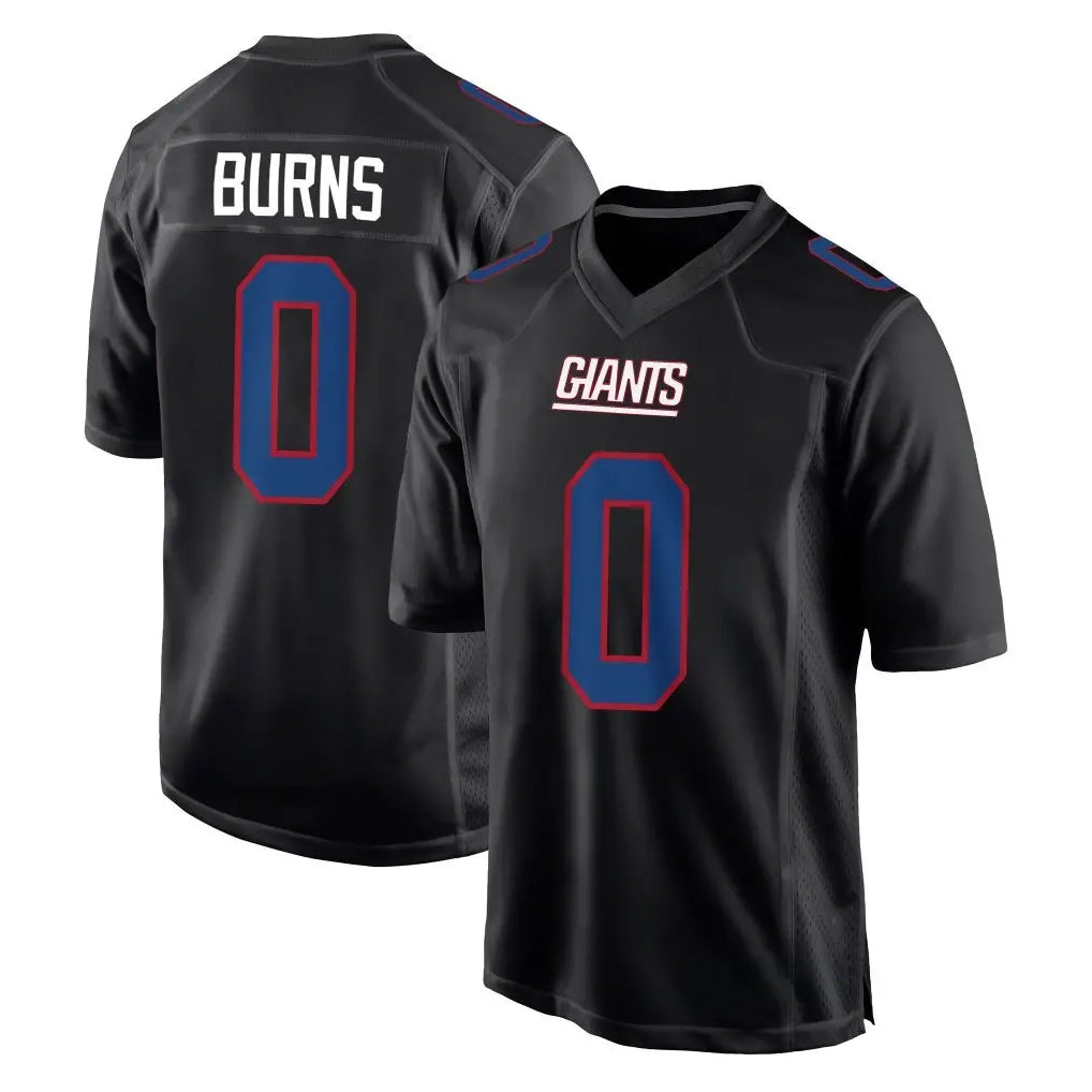 harde NY.Giants #0 Brian Burns Player Carbon Fashion Limited Home Game Stitched Jerseys