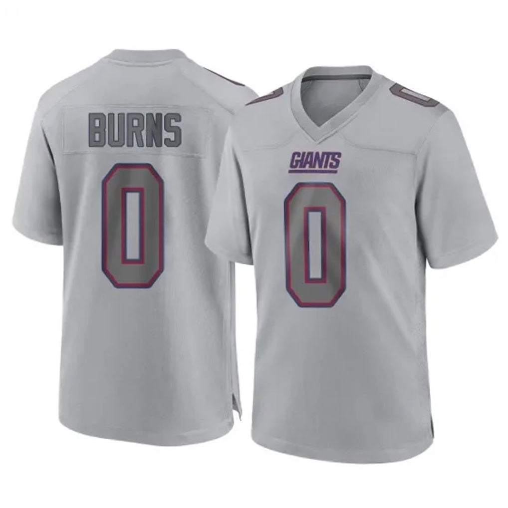 harde NY.Giants #0 Brian Burns Player Gray Atmosphere Fashion Limited Game Stitched Jerseys
