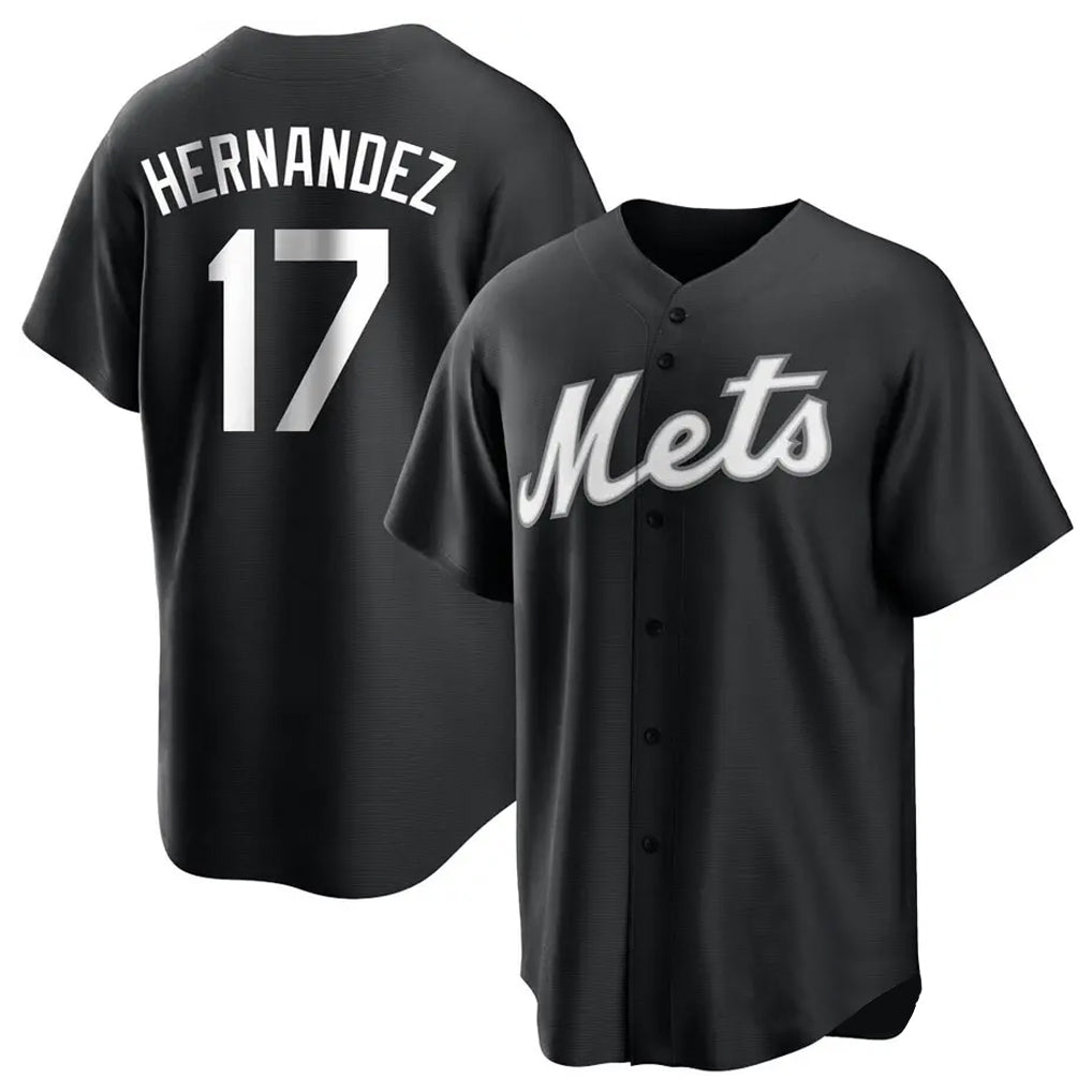harde NY.Mets #17 Keith Hernandez Player Black Home Game Stitched Jerseys