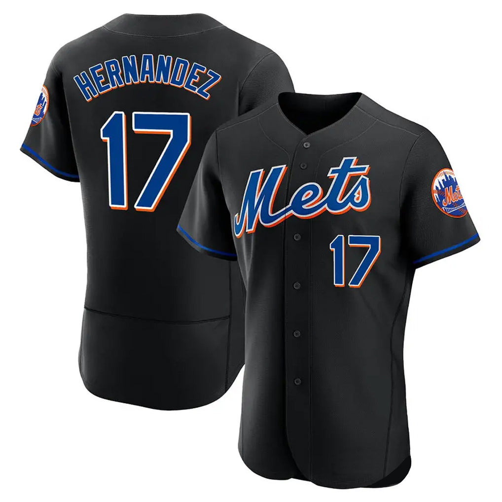 harde NY.Mets #17 Keith Hernandez Player Black Replica Home Limited Elite Stitched Jerseys