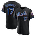 harde NY.Mets #17 Keith Hernandez Player Black Replica Home Limited Elite Stitched Jerseys