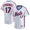 harde NY.Mets #17 Keith Hernandez Player White Cooperstown Collection T-shirt Game Stitched Jerseys