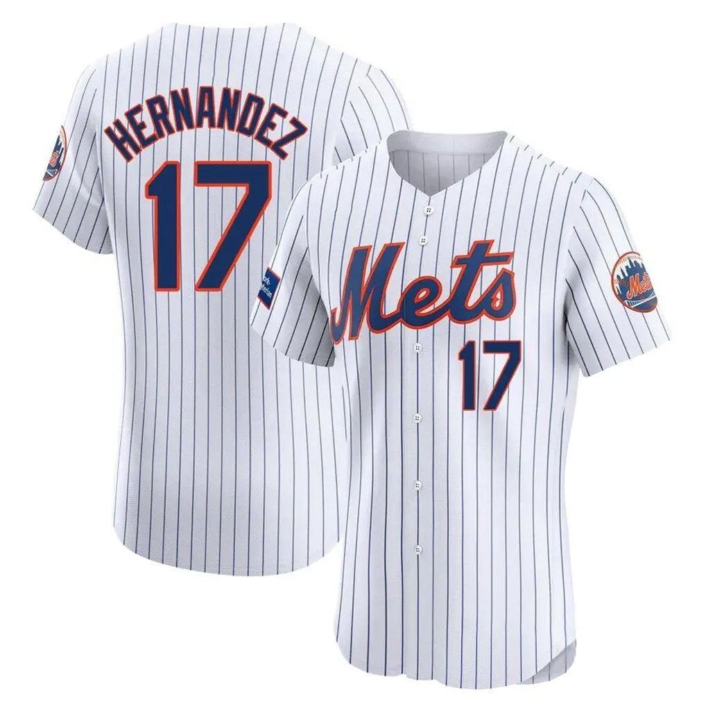 harde NY.Mets #17 Keith Hernandez Player White Home Limited Elite Stitched Jerseys