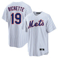 harde NY.Mets #19 Bo Bichette Player White Home Replica Stitched Jerseys