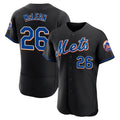 harde NY.Mets #26 Nolan McLean Player Black Replica Home Limited Elite Stitched Jerseys