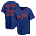 harde NY.Mets #26 Nolan McLean Player Royal T-shirt Home Game Stitched Jerseys