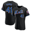 harde NY.Mets #41 Tom Seaver Player Black Replica Home Limited Elite Stitched Jerseys