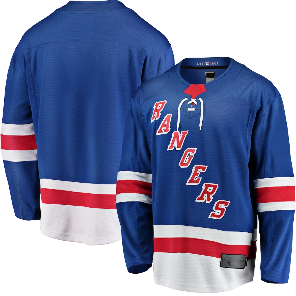 harde NY.Rangers Blue Breakaway Home Jerseys