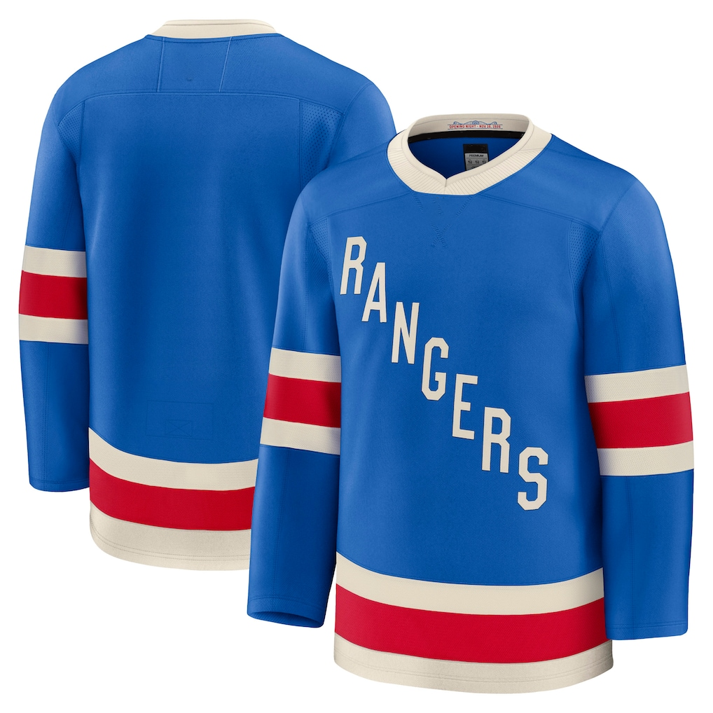 harde NY.Rangers Blue Centennial Premium Jerseys