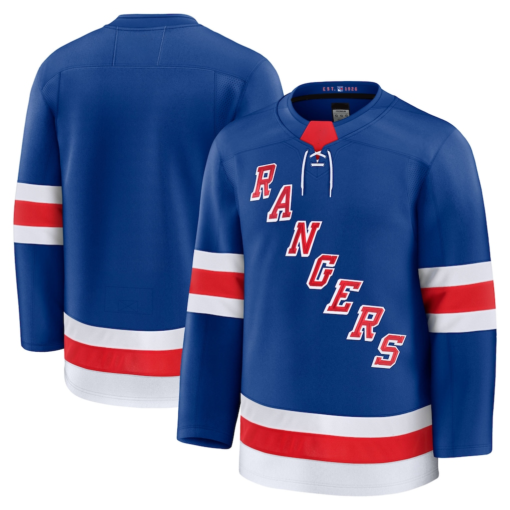 harde NY.Rangers Blue Home Premium Jerseys