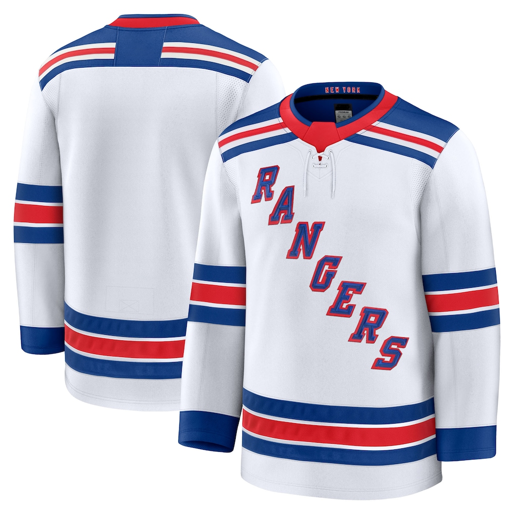 harde NY.Rangers White Away Premium Jerseys