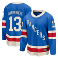 harde NY.Rangers #13 Alexis Lafreniere Blue Centennial Breakaway Jerseys