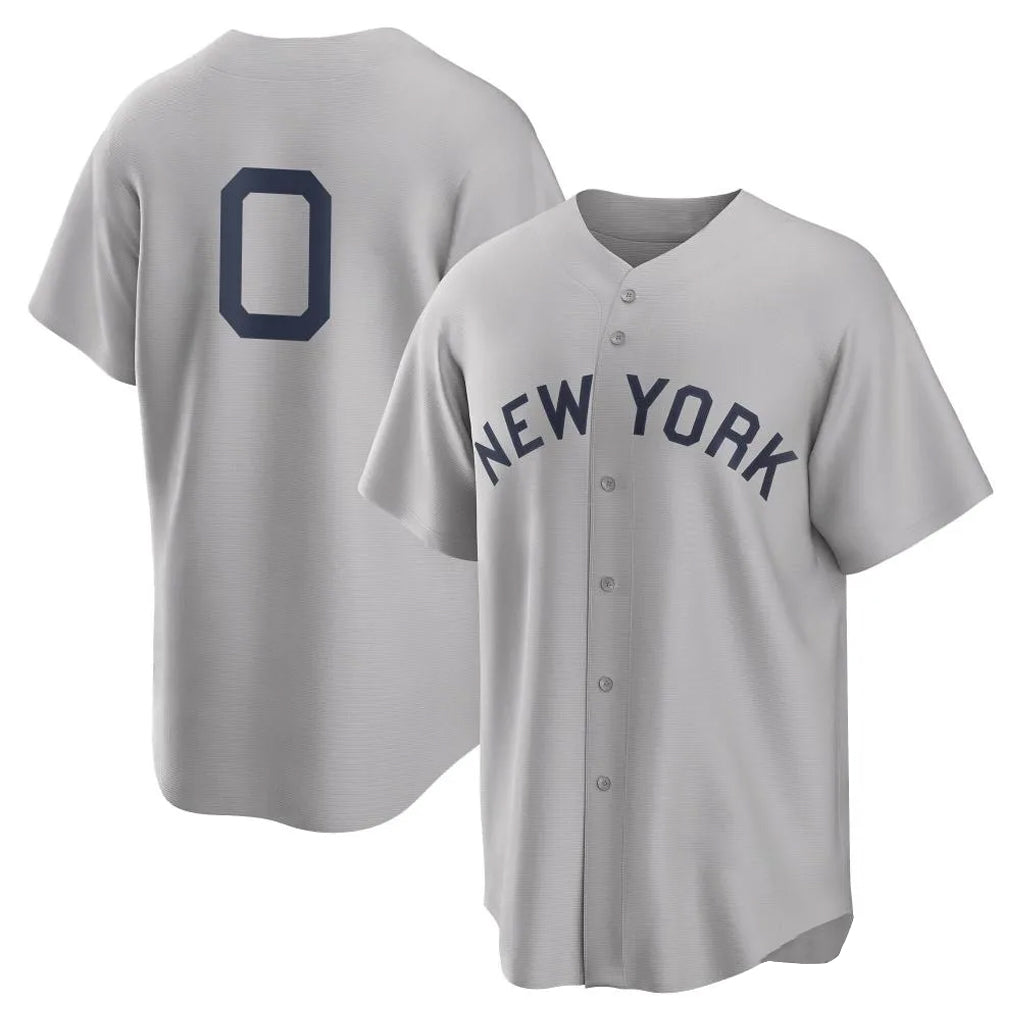 harde NY.Yankees #0 Marcus Stroman Player Gray Field of Dreams Game Stitched Jerseys